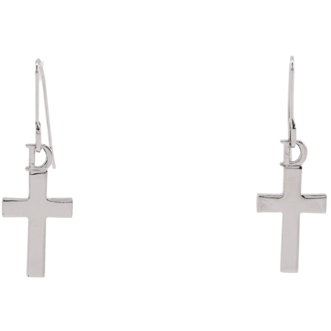 Christian Dior Cross Earrings, Metal, Silver, Approx. 4.7g, Women's: --- Catalog ---Category: SizeWeight: 4.7g / 0.16oz.Size (HxWxD): 48.00mm x 16.00mm / 1.89'' x 0.63''Category: DesignType: Drop earringsColor: SilverGender: WomenCategory: GeneralBrand: Christian Dior-