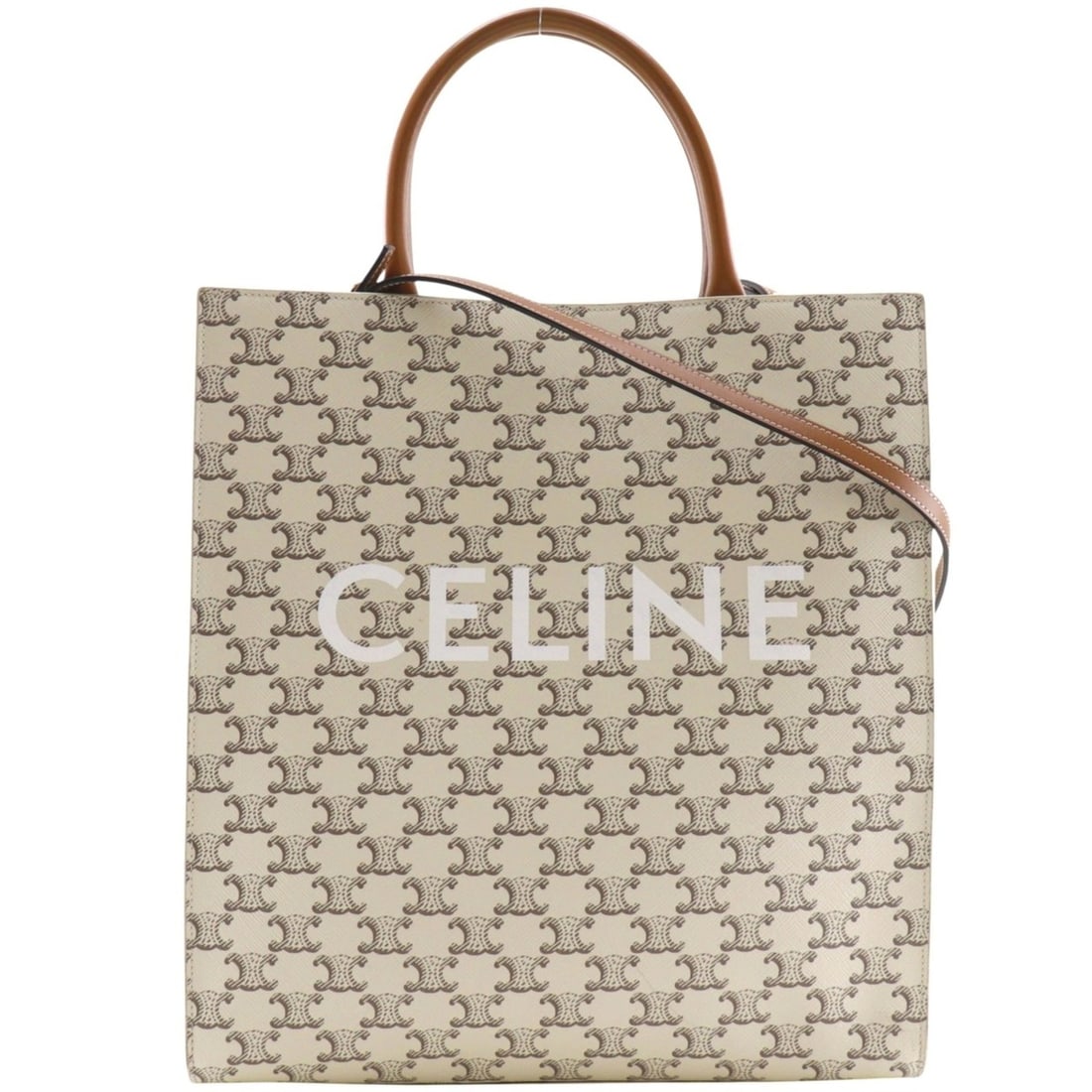 Celine Vertical Cabas Handbag 2-Way Shoulder Bag PVC White 2-way A4 Hippo Unisex: --- Catalog ---Category: SizeWeight: 850g / 1.87lb.Strap Drop: 44cm / 17.32''Handle Drop: 13.00cm / 5.12''Size (HxWxD): 34cm x 31.5cm x 8.5cm / 13.38'' x 12.4'' x 3.34''Category: DesignType: HandbagCo