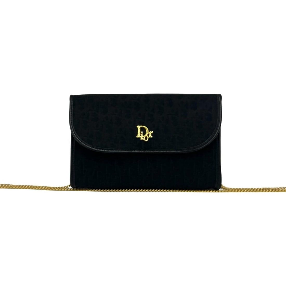 Christian Dior Vintage Trotter Pattern Canvas Leather 2-Way Chain Shoulder Bag Black 92450: --- Catalog ---Category: SizeSize (HxWxD): 12cm x 19cm x 3.5cm / 4.72'' x 7.48'' x 1.37''Category: DesignType: Shoulder bagColor: BlackGender: WomenMaterial: Canvas , Leather Category: GeneralBrand: C