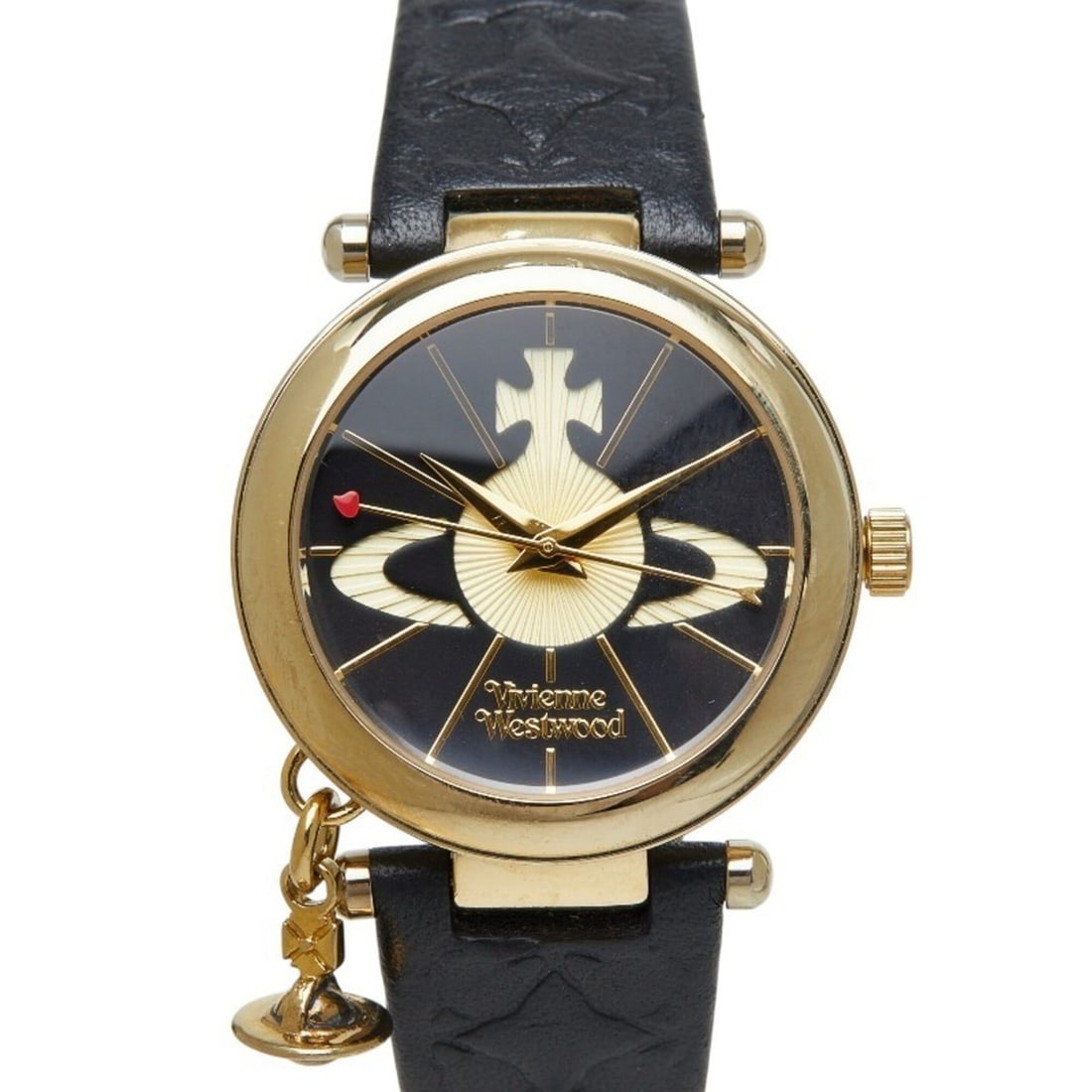 Vivienne Westwood Orb Watch VV006BKGD Quartz Black Dial Stainless Steel Leather Mineral Glass: --- Catalog ---Category: SizeWrist Size: 16.5cm / 6.49''Case Diameter: 31.9mm / 1.26''Category: DesignType: WristwatchGender: WomenColor (Dial): BlackMaterial (Band): LeatherMaterial (Case): Stainless