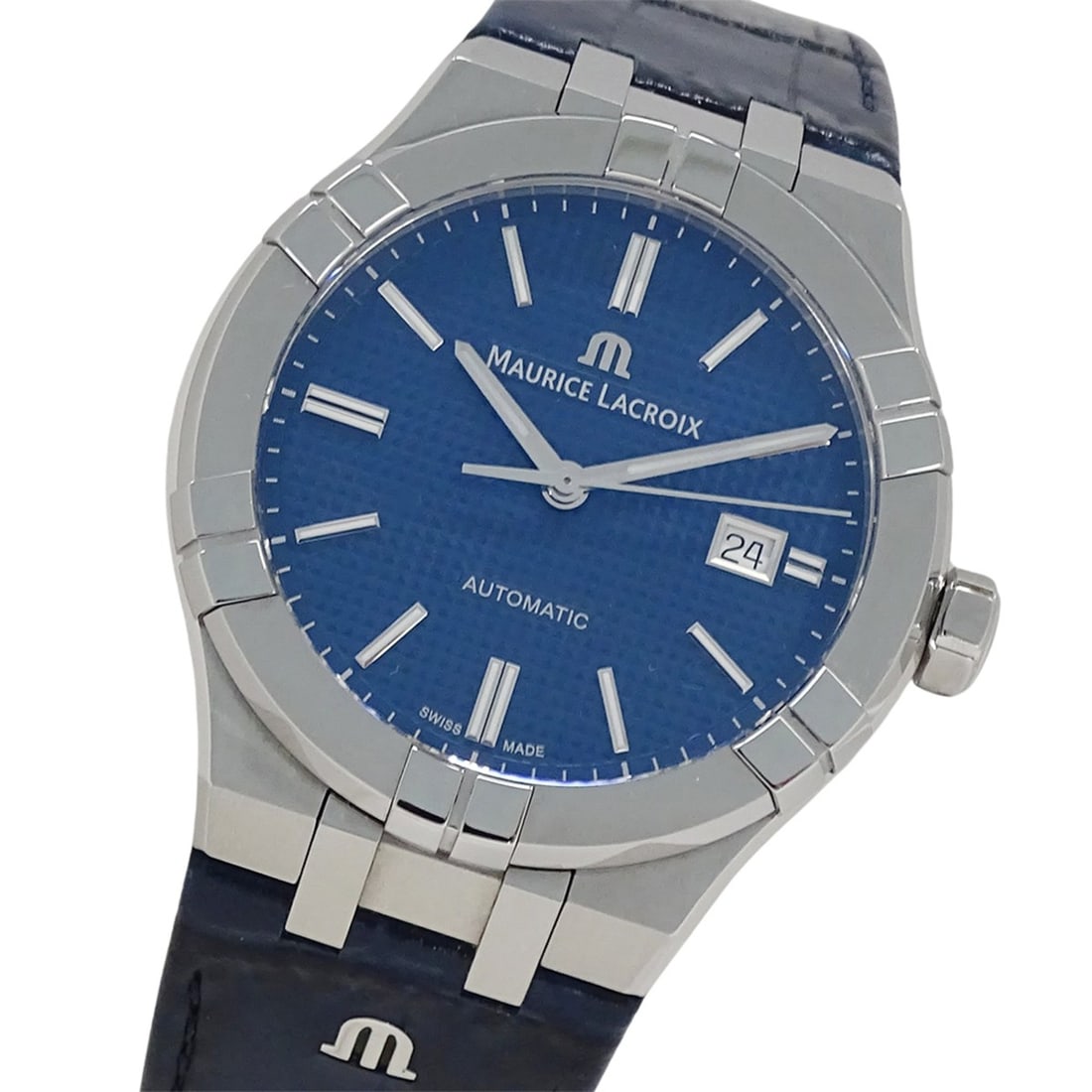Maurice Lacroix AI6008 Men's Watch, Brand Name, Date, Automatic Movement, Stainless Steel (SS),: --- Catalog ---Category: SizeWrist Size: 21cm / 8.26''Case Diameter: 42mm / 1.65''Category: DesignType: WristwatchGender: MenColor (Dial): BlackMaterial (Band): LeatherMaterial (Case): Stainless steel