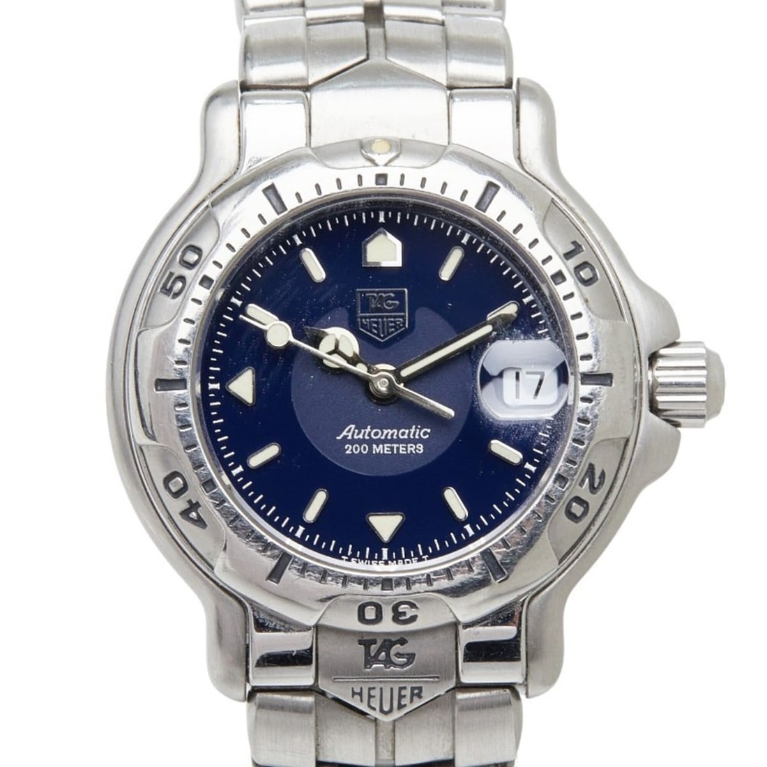 TAG Heuer 6000 Series Watch WH2313-K1 Automatic Movement Navy Dial Stainless Steel Women's: --- Catalog ---Category: SizeWrist Size: 14cm / 5.51''Case Diameter: 29mm / 1.14''Category: DesignType: WristwatchGender: WomenColor (Dial): NavyMaterial (Band): Stainless steelMaterial (Case): Stainl