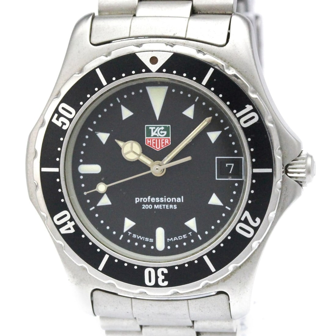 TAG HEUER Professional Chronograph Steel Quartz Mens Watch 973.006: --- Catalog ---Category: SizeCase Diameter: 36mm / 1.42''Category: DesignType: WristwatchStyle: SportGender: MenColor (Dial): BlackMaterial (Band): Stainless steelMaterial (Case): Stainless steelCateg