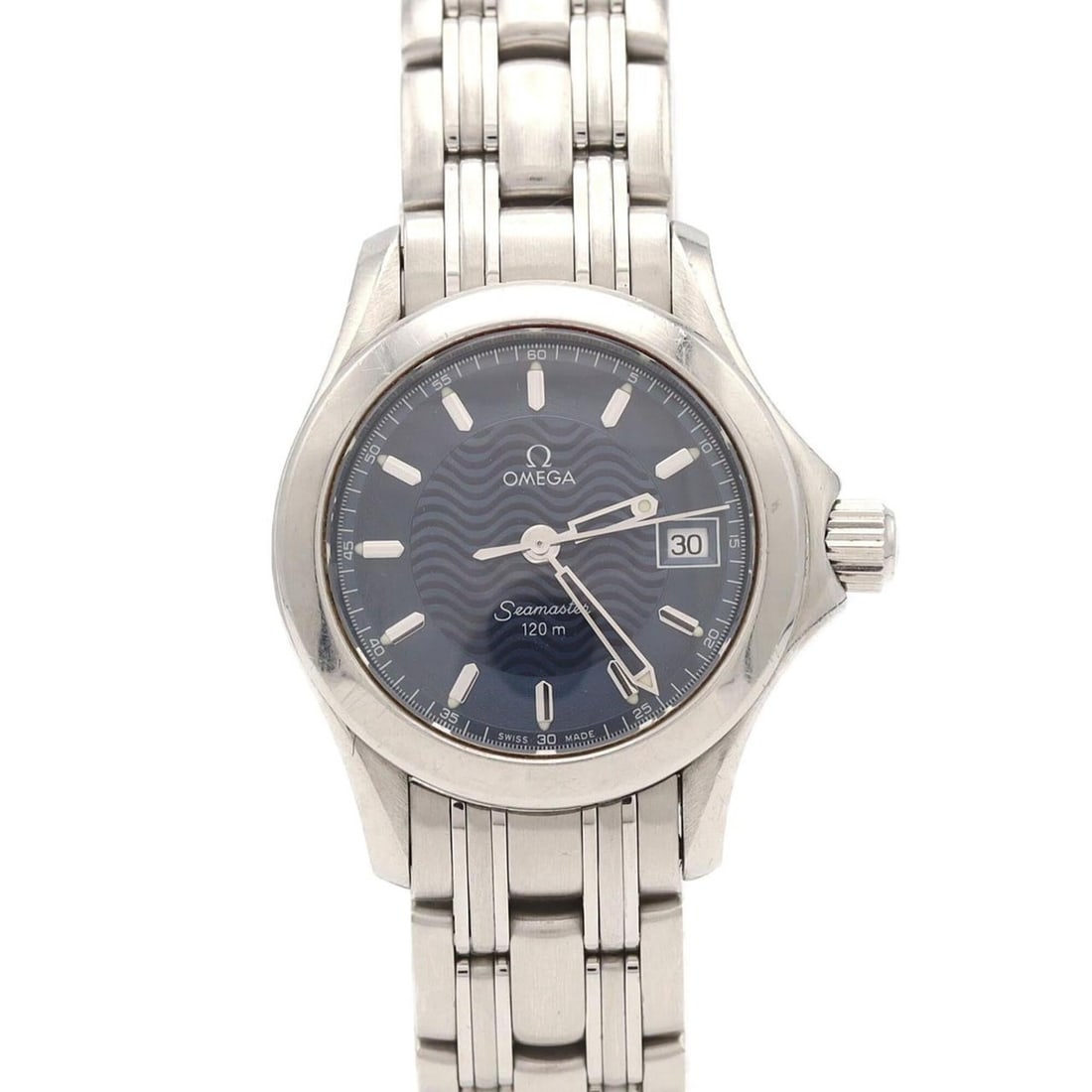Omega Seamaster 120 2581.81 Stainless Steel Quartz Watch: --- Catalog ---Category: SizeWrist Size: 16.5cm / 6.49''Case Diameter: 26mm / 1.02''Category: DesignType: WristwatchGender: MenColor (Dial): BlueMaterial (Band): Stainless steelMaterial (Case): Stainl