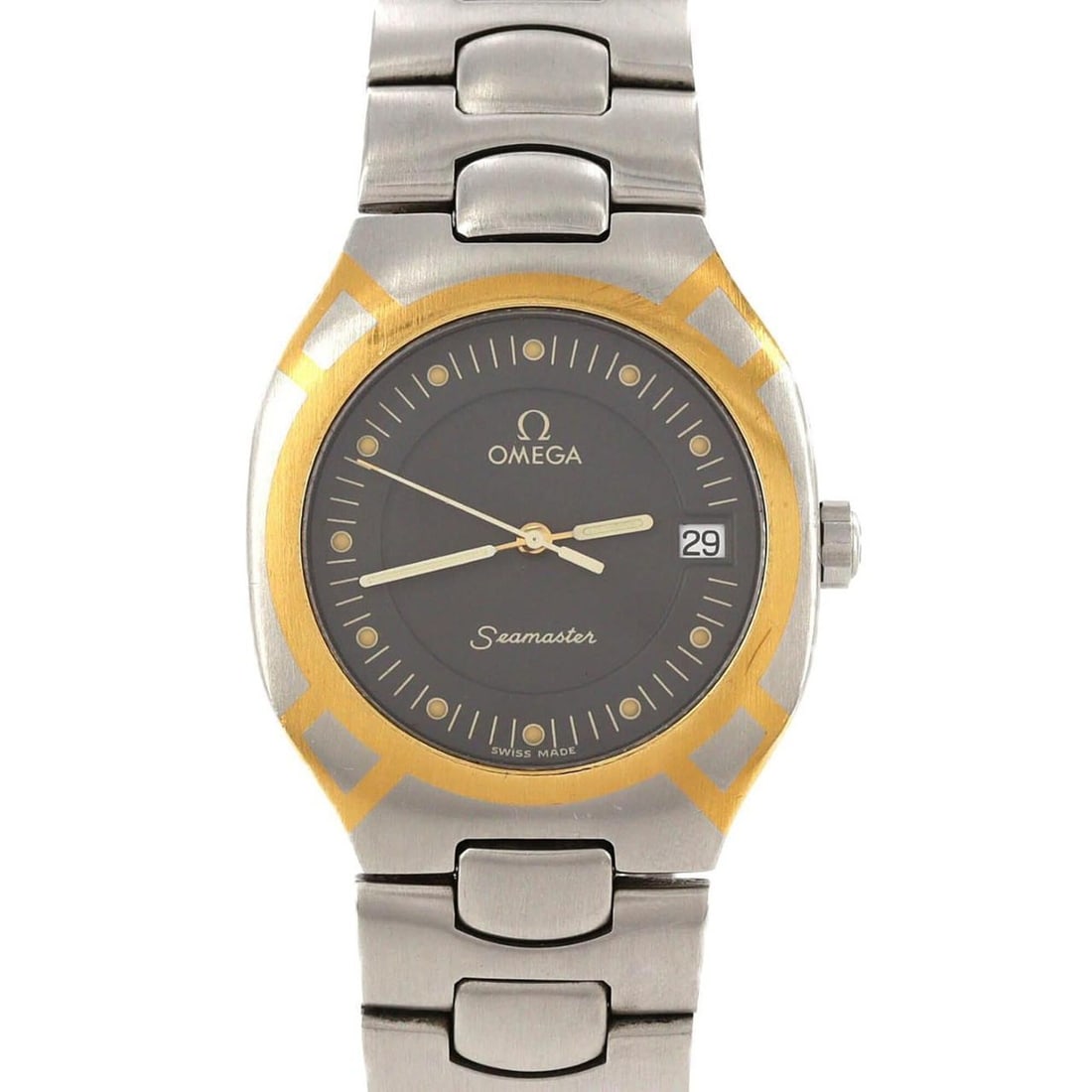 Omega Seamaster Polaris Two-Tone 2510.40 SSxYG Quartz Watch: --- Catalog ---Category: SizeWrist Size: 17cm / 6.69''Case Diameter: 31mm / 1.22''Category: DesignType: WristwatchGender: MenColor (Dial): GrayMaterial (Band): Stainless steelMaterial (Case): Stainles