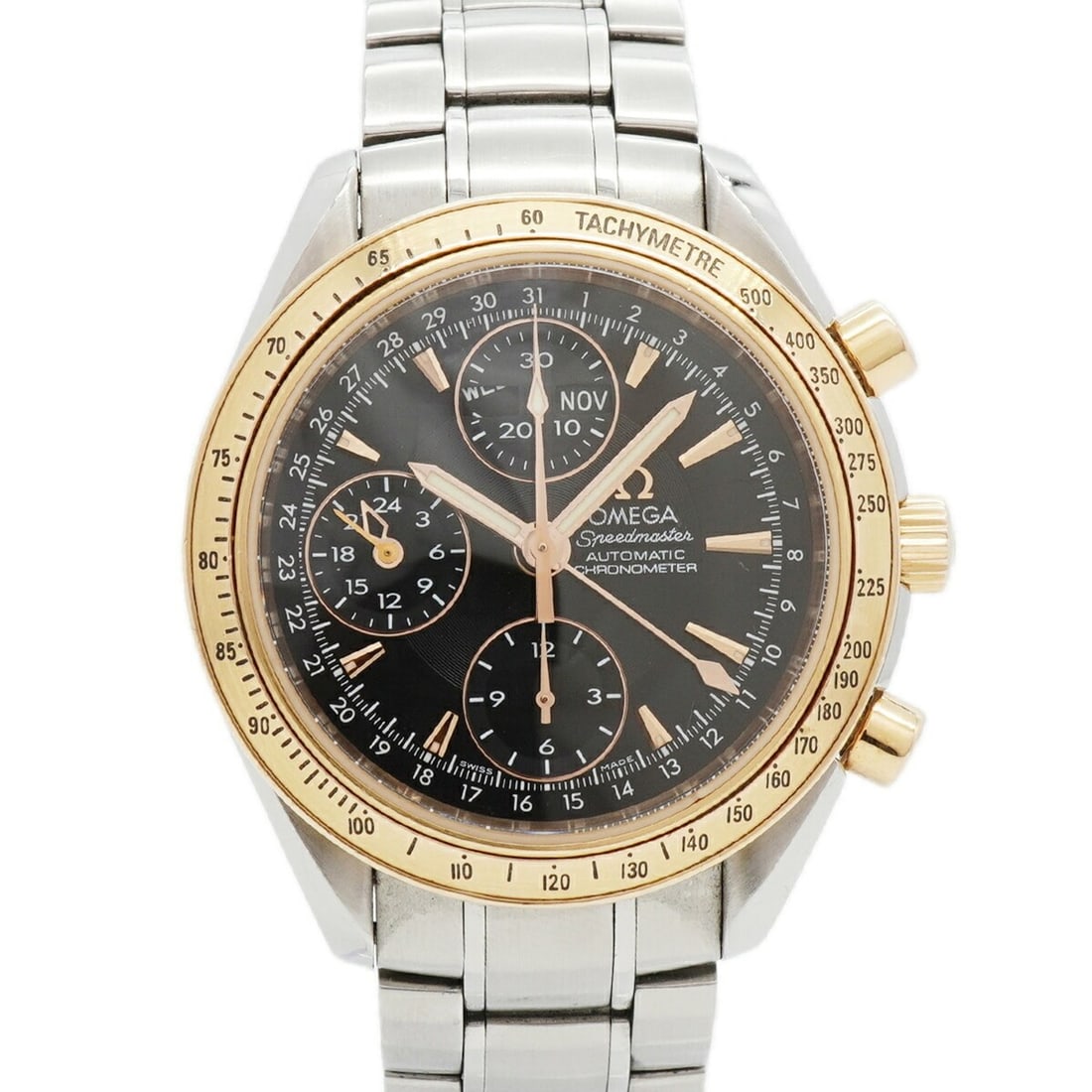 Omega Speedmaster Day-Date 323.21.40.44.01.001 Black Dial Men's Watch: --- Catalog ---Category: SizeWrist Size: 17cm / 6.69''Case Diameter: 40mm / 1.57''Category: DesignType: WristwatchGender: MenColor (Dial): BlackMaterial (Band): Stainless steelCategory: GeneralMPN: 32