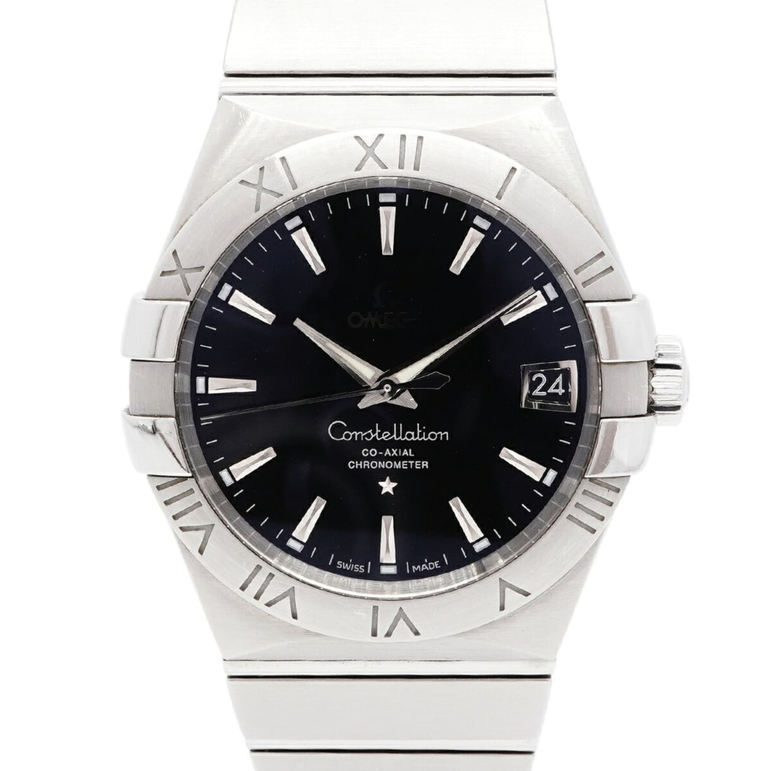 Omega Constellation Co-Axial Date 123.10.38.21.01.001 Black Dial Men's Watch: --- Catalog ---Category: SizeWrist Size: 18.5cm / 7.28''Case Diameter: 37.5mm / 1.48''Category: DesignType: WristwatchGender: MenColor (Dial): BlackMaterial (Band): Stainless steelCategory: GeneralMPN