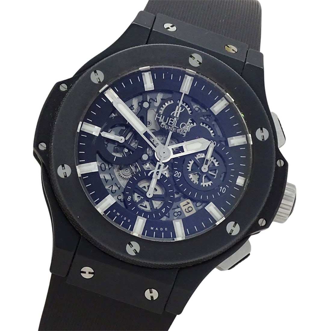 Hublot Big Bang Aero Black Magic 311.CI.1170.RX Men's Automatic Watch, Titanium, Ceramic, Rubber: --- Catalog ---Category: SizeWrist Size: 20cm / 7.87''Case Diameter: 48mm / 1.89''Category: DesignType: WristwatchGender: MenColor (Dial): BlackMaterial (Band): RubberMaterial (Case): Ceramic, Titaniu