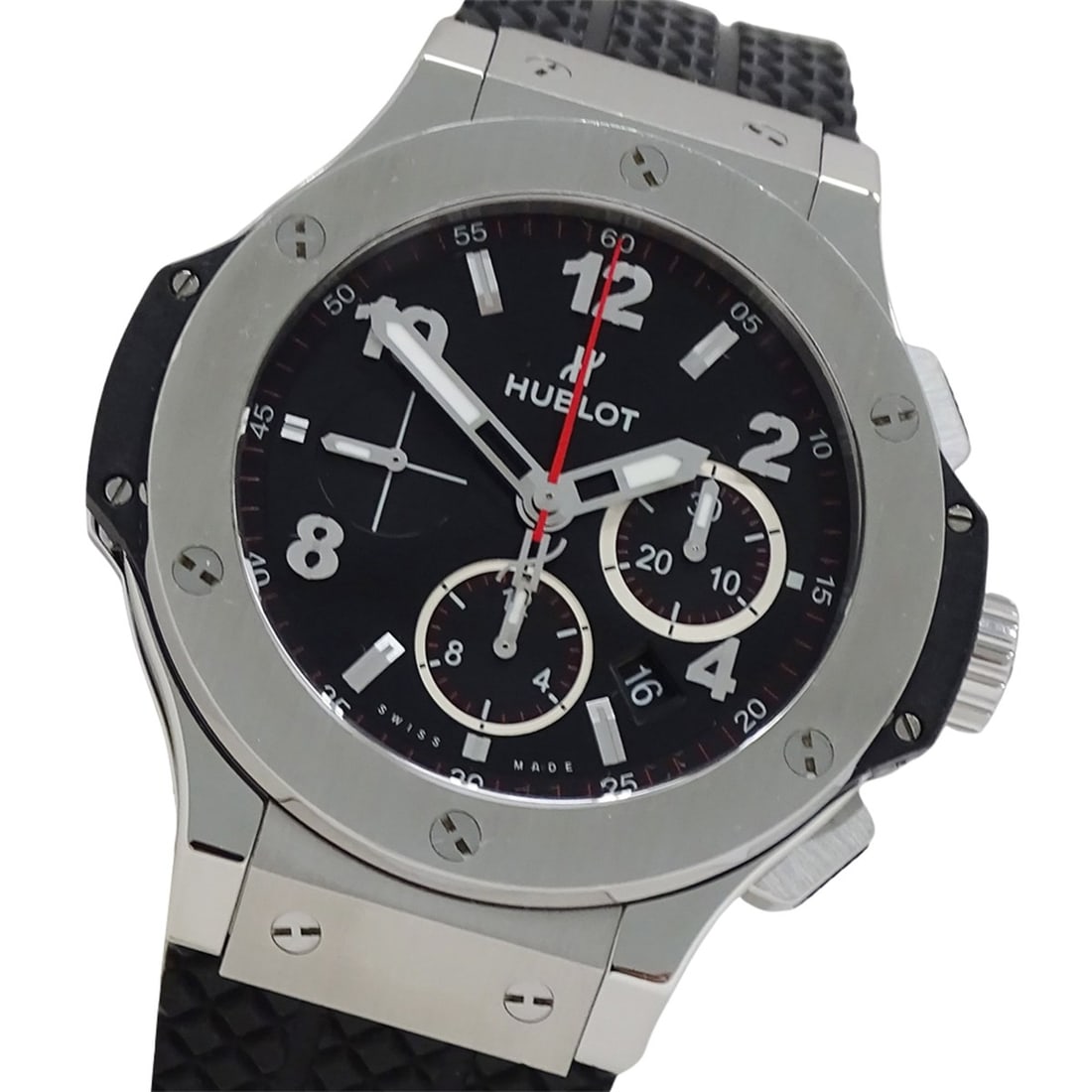 Hublot Big Bang 301.SX.130.RX Men's Watch, Brand: Hublot, Chronograph, Date, Automatic, Stainless: --- Catalog ---Category: SizeWrist Size: 20.5cm / 8.07''Case Diameter: 48mm / 1.89''Category: DesignType: WristwatchGender: MenColor (Dial): BlackMaterial (Band): RubberMaterial (Case): Stainless stee