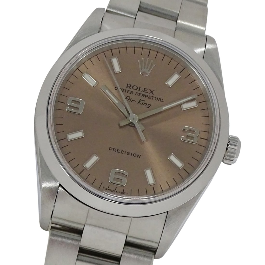 Rolex Air-King 14000 U-serial Men's Watch, Brand, Automatic, Stainless Steel (SS), Silver, Pink: --- Catalog ---Category: SizeWrist Size: 19cm / 7.48''Case Diameter: 34mm / 1.34''Category: DesignType: WristwatchGender: MenColor (Dial): PinkMaterial (Band): Stainless steelMaterial (Case): Stainles