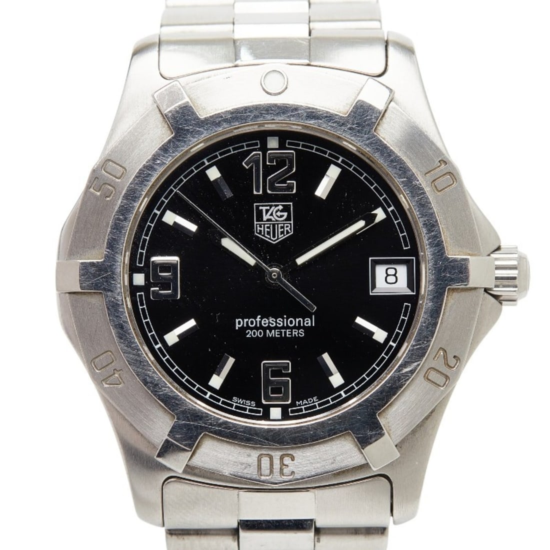 TAG Heuer Exclusive WN1110 Quartz Watch, Black Dial, Stainless Steel, Men's Watch: --- Catalog ---Category: SizeCase Diameter: 39.3mm / 1.55''Category: DesignType: WristwatchGender: MenColor (Dial): BlackMaterial (Band): Stainless steelMaterial (Case): Stainless steelCategory: Gener