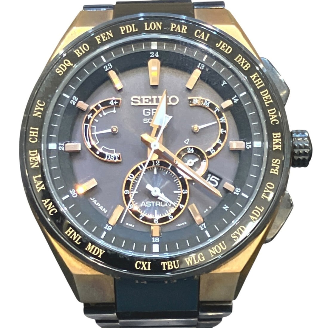 Seiko SEIKO wristwatch, total weight 120.4g, titanium, radio-controlled solar, 8X53-0AV0-2 (1 of 10)