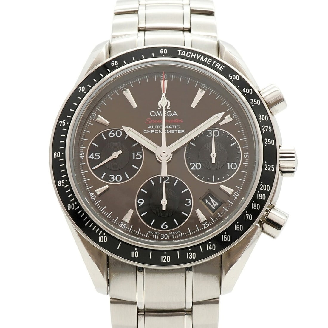 Omega Speedmaster Date 323.30.40.40.06.001 Gray Dial Men's Watch: --- Catalog ---Category: SizeWrist Size: 16.5cm / 6.49''Case Diameter: 40mm / 1.57''Category: DesignType: WristwatchGender: MenColor (Dial): GrayMaterial (Band): Stainless steelCategory: GeneralMPN: 3