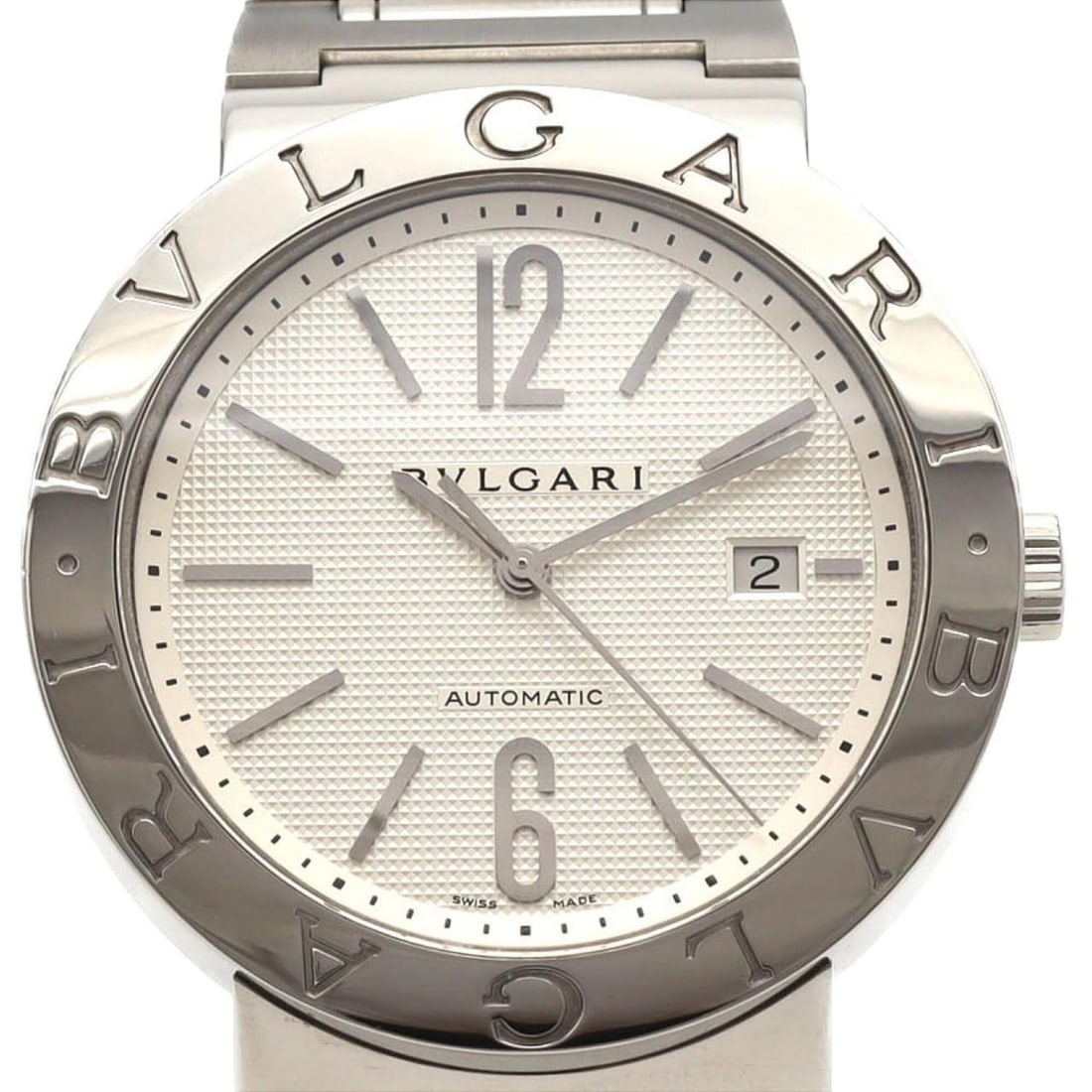 Bulgari BB42SSAUTO BB42WSSD AT SS Automatic Watch: --- Catalog ---Category: SizeWrist Size: 19.5cm / 7.67''Case Diameter: 42mm / 1.65''Category: DesignType: WristwatchGender: MenColor (Dial): WhiteMaterial (Band): Stainless steelMaterial (Case): Stain