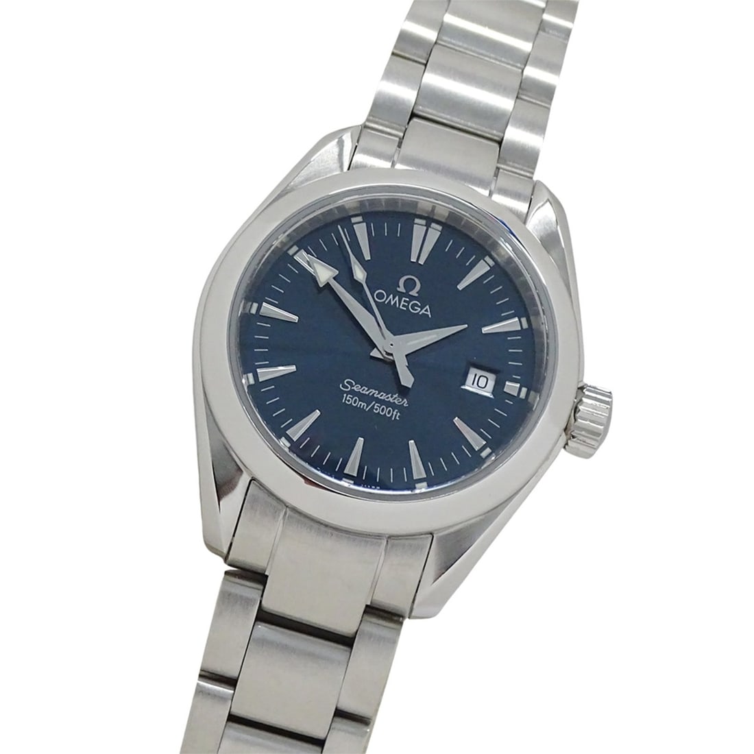 Omega Seamaster Aqua Terra 2577.80 Women's Watch, Brand Name, Date, Quartz, Stainless Steel (SS),: --- Catalog ---Category: SizeWrist Size: 16.5cm / 6.49''Case Diameter: 29mm / 1.14''Category: DesignType: WristwatchGender: WomenColor (Dial): BlueMaterial (Band): Stainless steelMaterial (Case): Stai