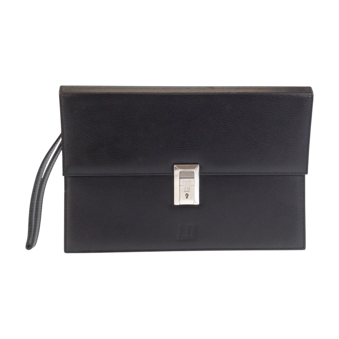 Dunhill LT9010A Black Leather Clutch Bag/Second Bag for Men: --- Catalog ---Category: SizeSize (HxWxD): 19cm x 28cm x 5cm / 7.48'' x 11.02'' x 1.96''Category: DesignType: Clutch bagColor: BlackGender: MenMaterial: Leather Hardware Color: SilverCategory: General