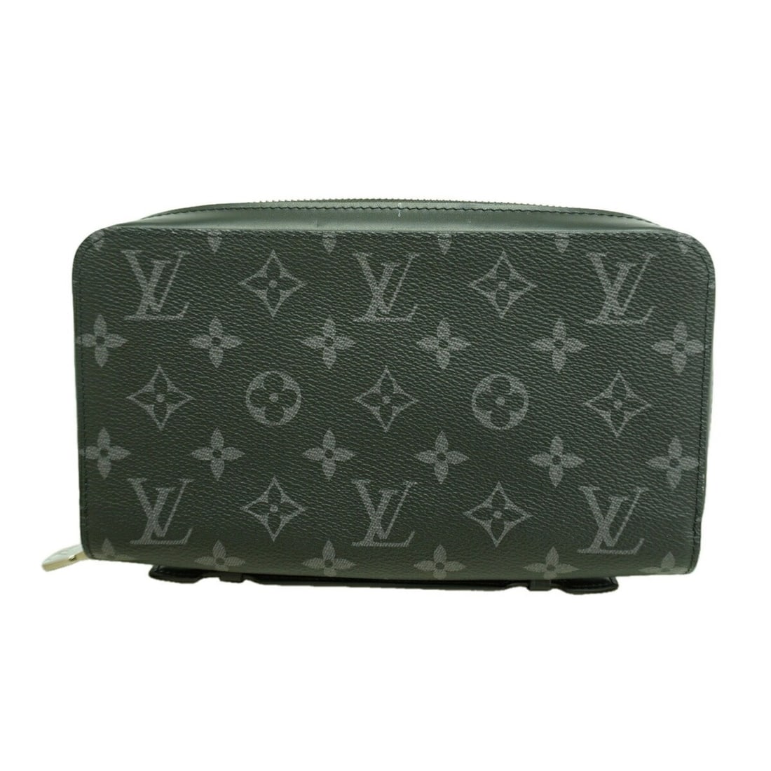 Louis Vuitton Monogram Eclipse Zippy XL Long Wallet M61698 Black Men's (1 of 17)
