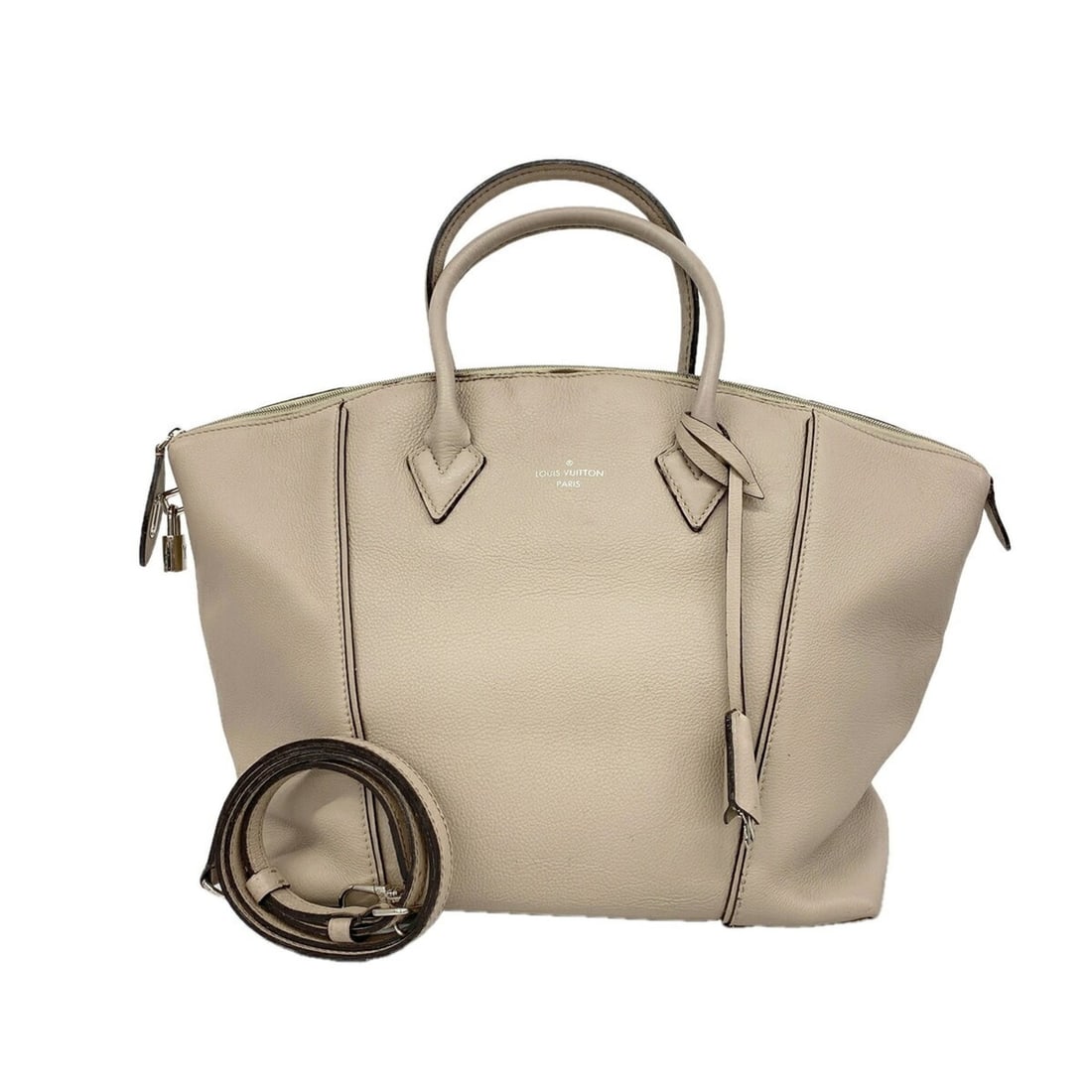Louis Vuitton Parnasséa Lockit MM Handbag M94593 Galet 2-way bag for women: --- Catalog ---Category: SizeSize (HxWxD): 29.5cm x 32cm x 14.5cm / 11.61'' x 12.59'' x 5.7''Category: DesignType: HandbagColor: GalleGender: WomenCategory: GeneralMPN: M94593Brand: Louis Vuitton--- I