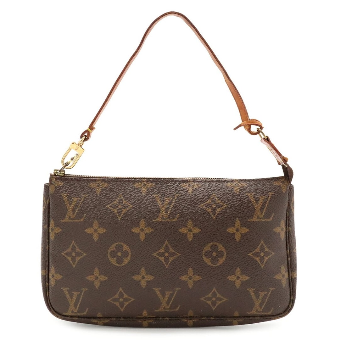 LOUIS VUITTON Louis Vuitton Monogram Pochette Accessoires Handbag Pouch - Bag M51980: --- Catalog ---Category: SizeSize (HxWxD): 13cm x 21.5cm x 4cm / 5.11'' x 8.46'' x 1.57''Category: DesignType: Handbag, Pochette, PouchColor: BrownGender: WomenMaterial: Monogram , Canvas , PVC , Coat