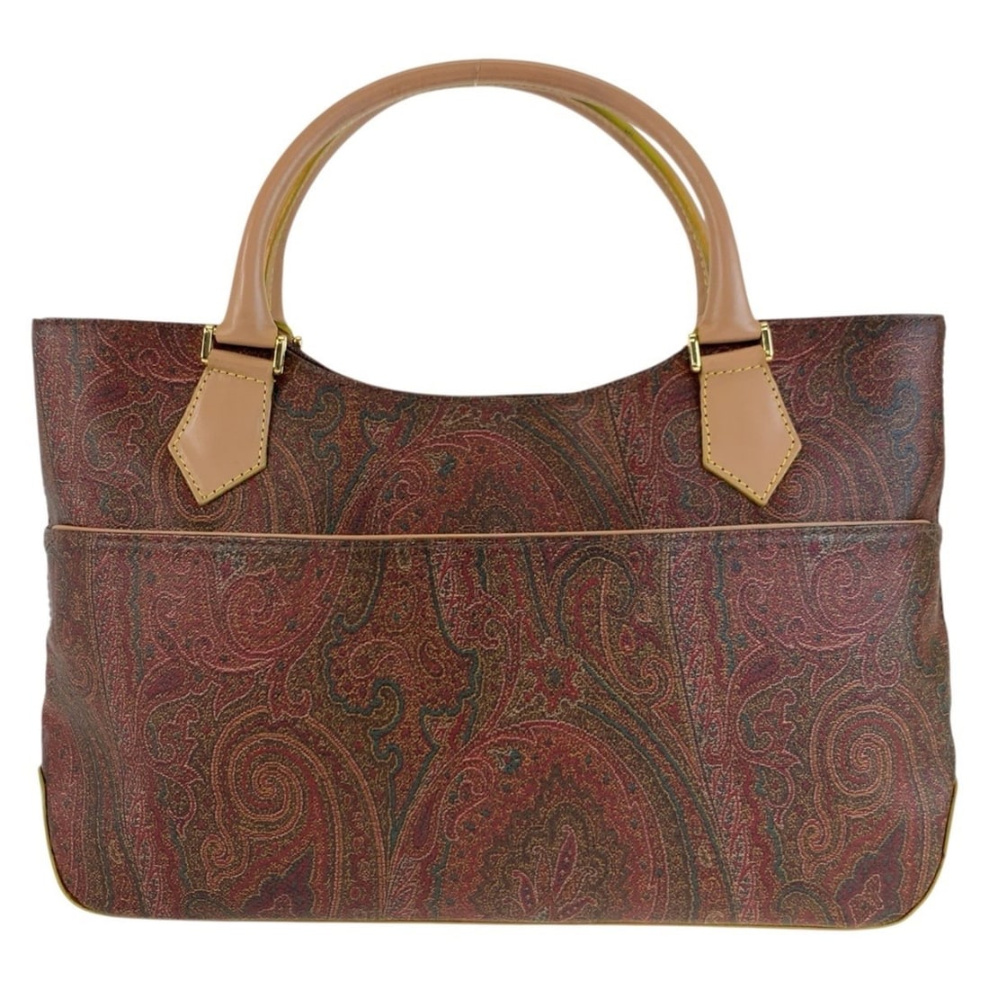 ETRO Paisley Pattern Brown Tote Bag with Gold Hardware 1457-9906 - Women's: --- Catalog ---Category: SizeSize (HxWxD): 24cm x 35cm x 9cm / 9.44'' x 13.77'' x 3.54''Category: DesignType: Handbag, Tote bagColor: BrownGender: WomenMaterial: PVC Category: GeneralMPN: 1457-9906Bra
