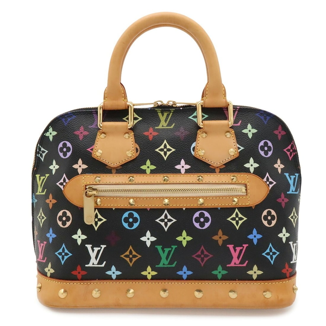 LOUIS VUITTON Louis Vuitton Monogram Multicolor Alma Handbag Studs Noir Black M92646: --- Catalog ---Category: SizeSize (HxWxD): 23.5cm x 30cm x 16cm / 9.25'' x 11.81'' x 6.29''Category: DesignType: HandbagColor: NoirGender: WomenMaterial: Monogram , Canvas , PVC , Coated canvas Catego
