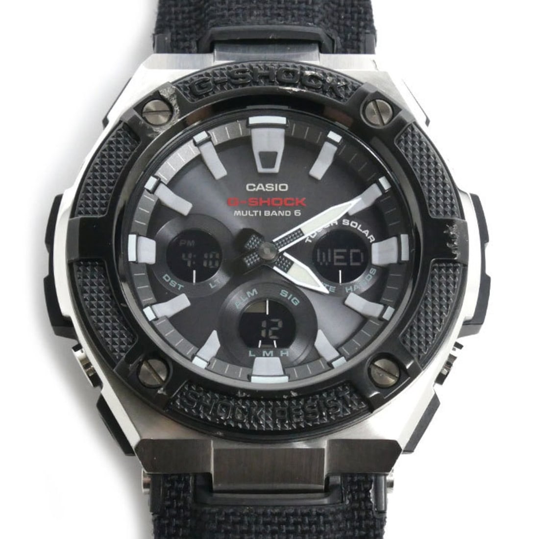 CASIO G-SHOCK G-Steel Solar Watch GST-W330AC-1AJF Radio-Controlled Men's: --- Catalog ---Category: SizeCase Diameter: 49.3mm / 1.94''Category: DesignType: WristwatchGender: MenColor (Dial): BlackMaterial (Band): Faux leatherMaterial (Case): Stainless steelCategory: GeneralM