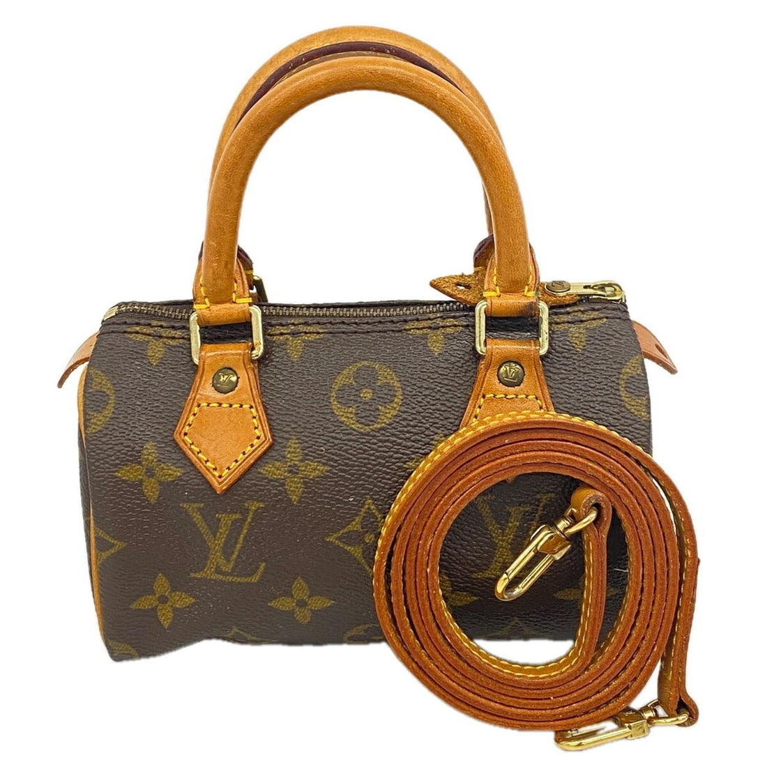 Louis Vuitton Monogram Mini Speedy Handbag M41534 Brown 2-way bag for women: --- Catalog ---Category: SizeSize (HxWxD): 10cm x 16cm x 7cm / 3.93'' x 6.29'' x 2.75''Category: DesignType: HandbagColor: BrownGender: WomenCategory: GeneralMPN: M41534Brand: Louis Vuitton--- Item Li