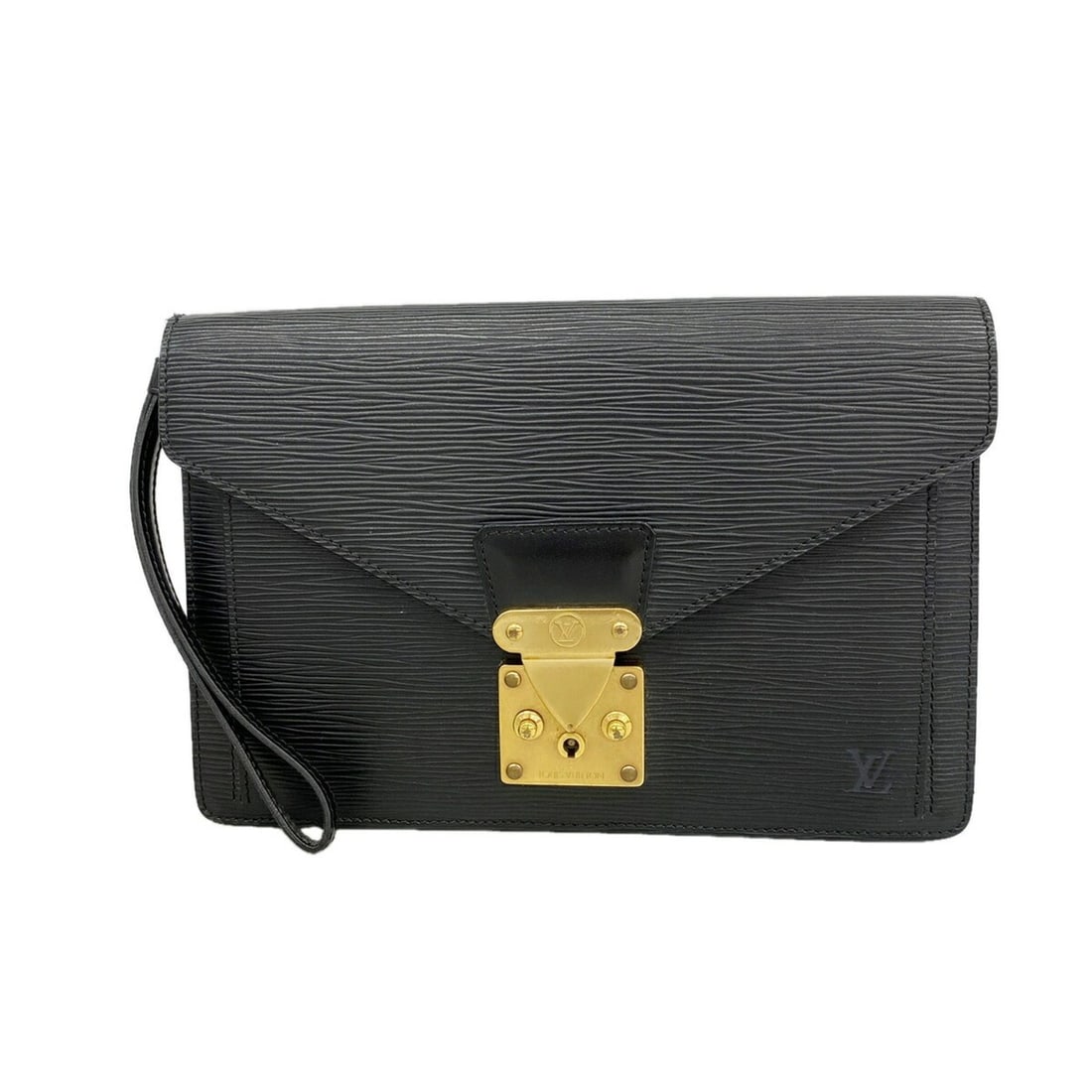 Louis Vuitton Epi Leather Clutch Bag, Pochette Sellier Dragonne, M52612, Noir (Men's): --- Catalog ---Category: SizeSize (HxWxD): 18cm x 26cm x 5cm / 7.08'' x 10.23'' x 1.96''Category: DesignType: Clutch bagColor: NoirGender: MenCategory: GeneralMPN: M52612Brand: Louis Vuitton--- Item L