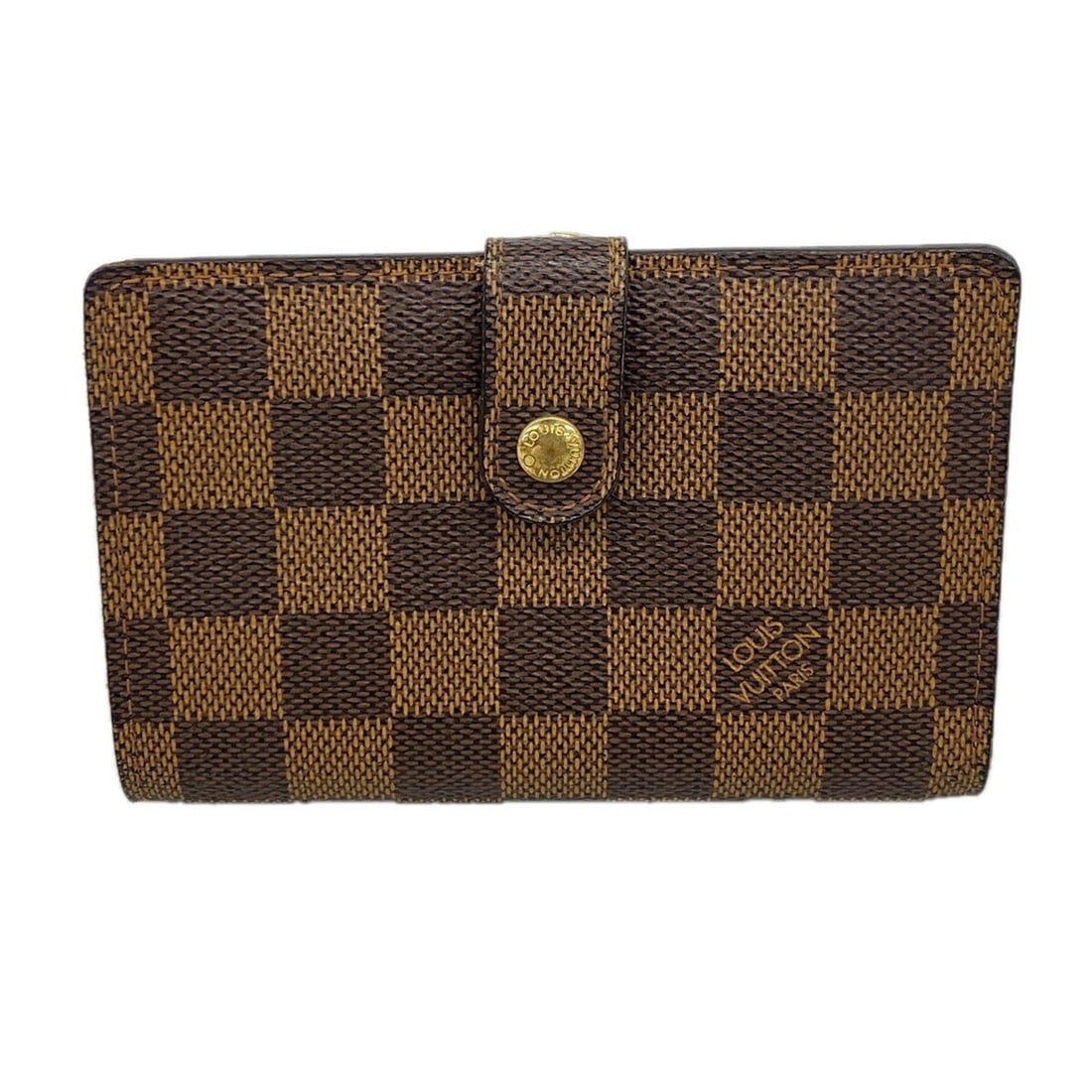 Louis Vuitton Damier Portemonnaie Viennois Wallet N61664 Ebene Women's (1 of 15)
