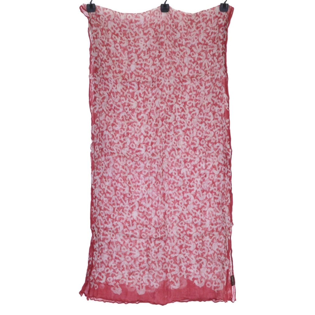 HERMES linen stole/scarf with anchor pattern, red, for women.: --- Catalog ---Category: SizeSize (LxW): 2.04m x 55cm / 80.7'' x 21.65''Category: DesignType: StoleColor: Red colorGender: WomenMaterial: Linen Category: GeneralBrand: Hermes--- Item List ---Section: 