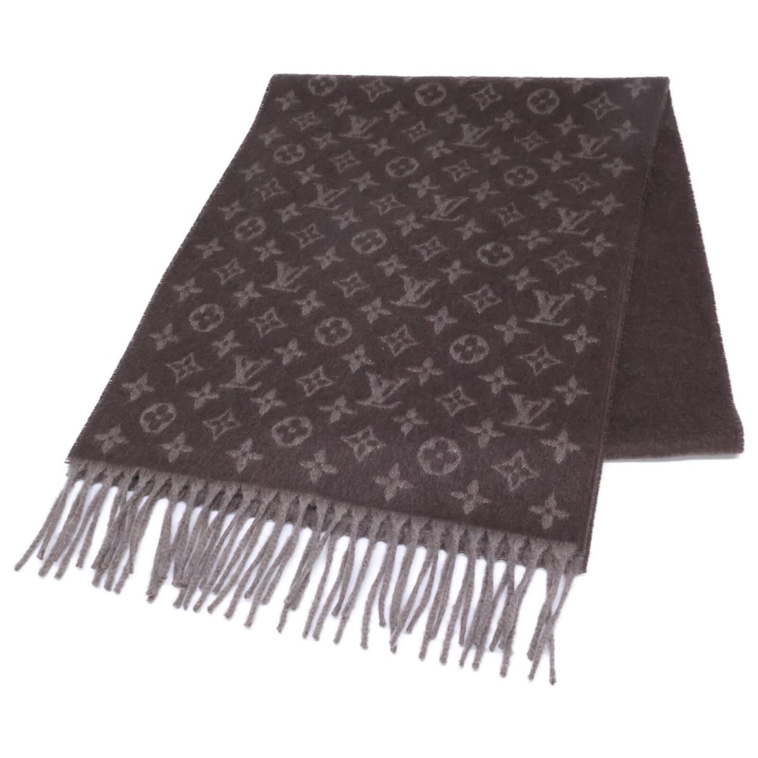 LOUIS VUITTON M70258 Cashmere Blend Wool Echarpe Monogram Gradient Stole Scarf Brown Men's: --- Catalog ---Category: SizeSize (LxW): 1.98m x 36.5cm / 77.95'' x 14.37''Category: DesignType: StoleColor: BrownGender: MenMaterial: Cashmere Category: GeneralBrand: Louis Vuitton--- Item List ---Se