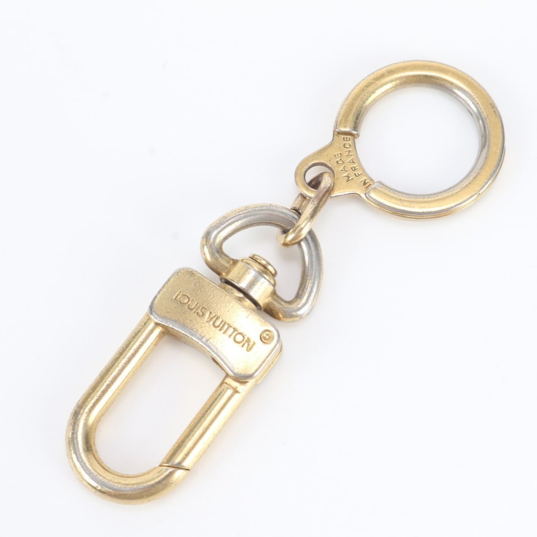 Louis Vuitton Keyring Keychain Bag Charm Gold Women's Men's: --- Catalog ---Category: SizeSize (HxWxD): 8cm x 1.8cm x 5.00mm / 3.14'' x 0.7'' x 0.19''Category: DesignType: KeyringColor: GoldGender: Men,WomenCategory: GeneralBrand: Louis VuittonCountry of Origin