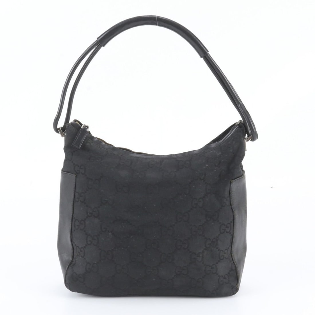Gucci GG Nylon 001 3766 Leather Shoulder Bag Tote Handbag Black Women's: --- Catalog ---Category: SizeSize (HxWxD): 23cm x 25cm x 9cm / 9.05'' x 9.84'' x 3.54''Category: DesignType: Handbag, Shoulder bag, Tote bagColor: BlackGender: WomenMaterial: Leather , Nylon Category: