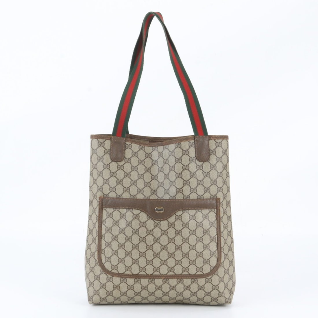 Gucci Old GG Supreme Sherry Line 40 02 003 Leather Tote Bag for Men: --- Catalog ---Category: SizeSize (HxWxD): 34cm x 32cm x 9cm / 13.38'' x 12.59'' x 3.54''Category: DesignType: Tote bagColor: BrownGender: MenMaterial: Leather , Coated canvas Category: GeneralMPN: 40