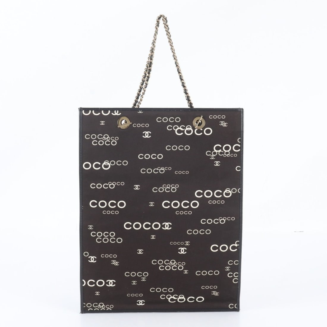 Chanel CC Coco Mark Logo Flat Shopper Leather Tote Bag with Serial Number Seal - Women's: --- Catalog ---Category: SizeSize (HxWxD): 38cm x 29cm x 1cm / 14.96'' x 11.41'' x 0.39''Category: DesignType: Tote bagColor: BlackGender: WomenMaterial: Leather , Canvas Category: GeneralBrand: Chane