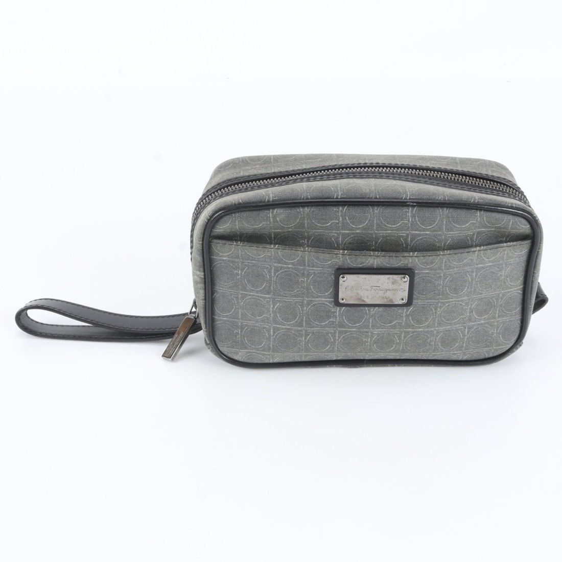 Salvatore Ferragamo Gancini GA248148 Leather Second Bag Clutch Pouch for Men (1 of 20)
