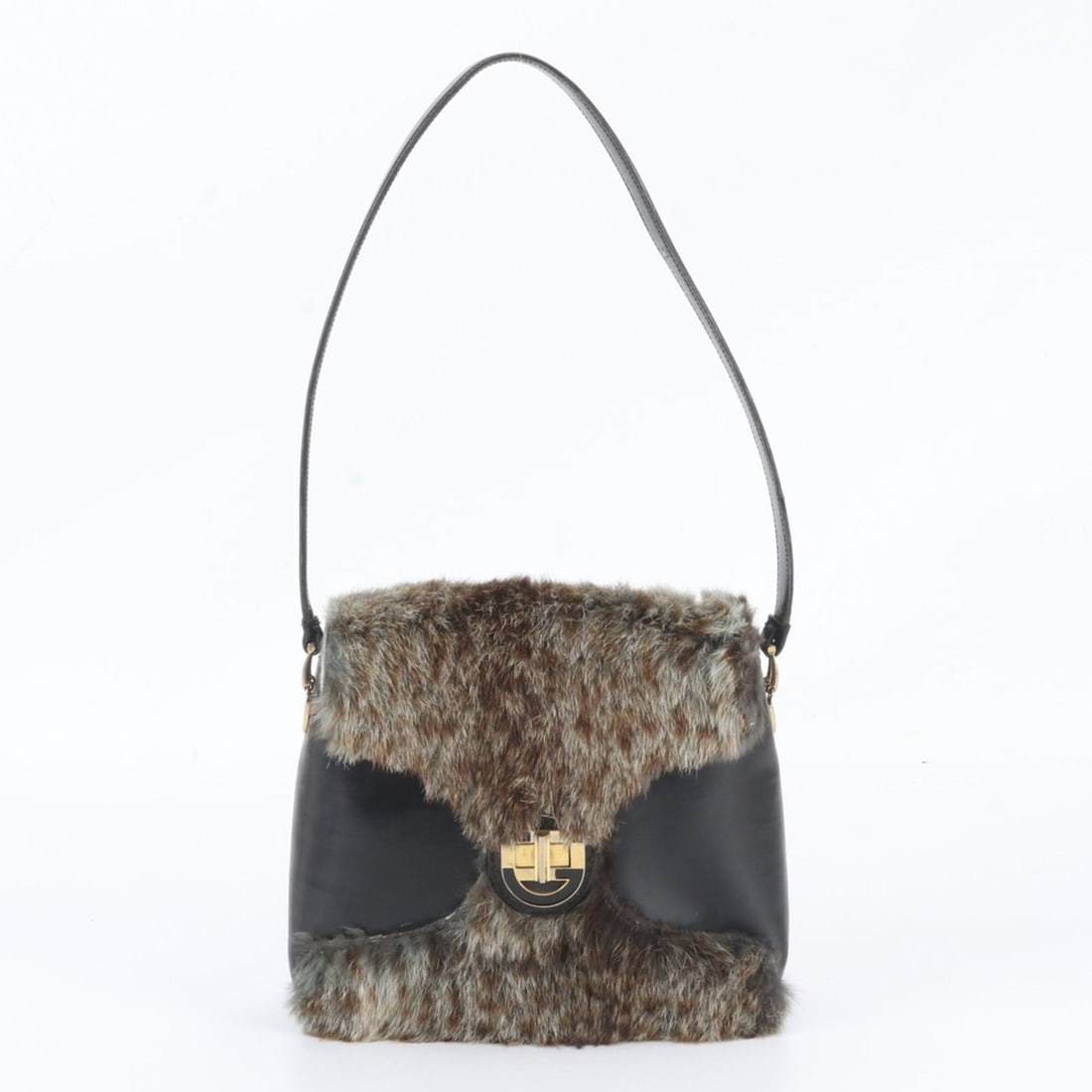 Gucci Fur Leather Shoulder Bag Tote Handbag Brand Women's: --- Catalog ---Category: SizeSize (HxWxD): 25cm x 28cm x 7cm / 9.84'' x 11.02'' x 2.75''Category: DesignType: Handbag, Shoulder bag, Tote bagColor: BlackGender: WomenMaterial: Leather Category: Genera