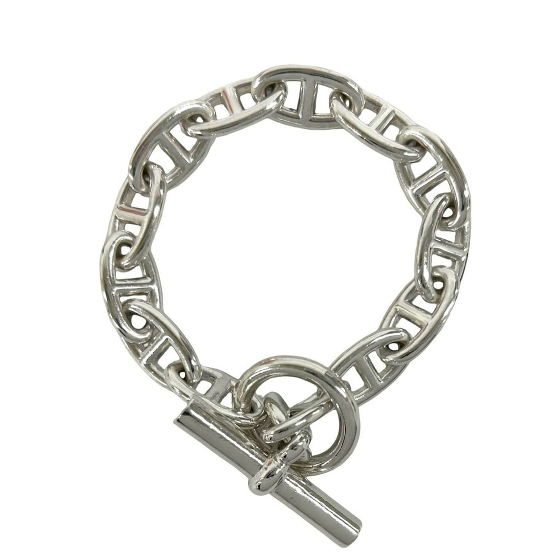 HERMES Chaine d'Ancre GM 13-link bracelet, sterling silver 925 chain bangle accessory for men, (1 of 14)