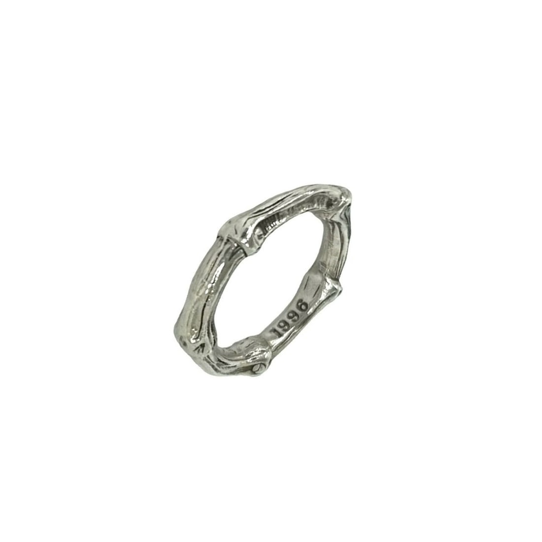 TIFFANY&Co. Tiffany Vintage Bamboo Ring, Sterling Silver 925, Accessory, Women's/Men's, Silver,: --- Catalog ---Category: SizeJP Size: 11US Size: 6Category: DesignType: Band ringColor: SilverGender: Men,WomenMaterial: Silver 925Category: GeneralBrand: Tiffany--- Item List ---Section: ConditionRan