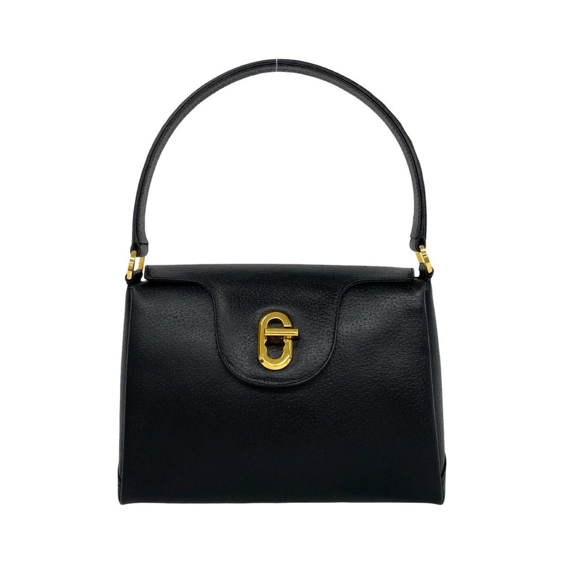 GUCCI Vintage Old Gucci G Logo Hardware Leather Handbag Mini Tote Bag Black 20344: --- Catalog ---Category: SizeSize (HxWxD): 19cm x 26cm x 10cm / 7.48'' x 10.23'' x 3.93''Category: DesignType: Handbag, Tote bagColor: BlackGender: WomenMaterial: Leather Category: GeneralBrand: Gucci