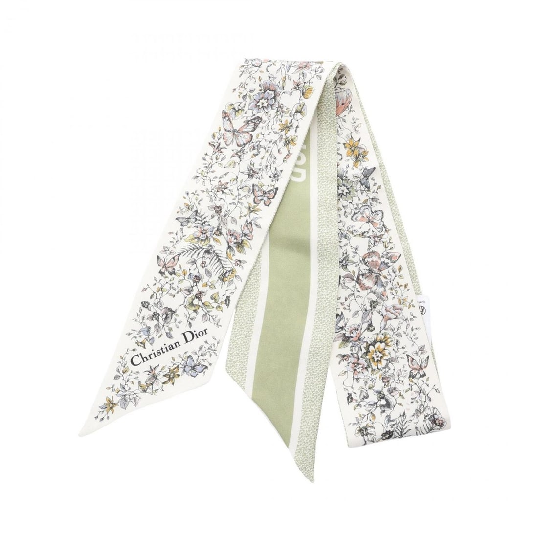 Christian Dior Dior Mitzah Butterfly Around the World Ribbon Scarf/Muffler, Silk, Women's,: --- Catalog ---Category: SizeSize (LxW): 1.03m x 6cm / 40.55'' x 2.36''Category: DesignType: ScarfColor: Multi-color, WhiteGender: WomenMaterial: Silk Category: GeneralBrand: Christian Dior--- Item Li