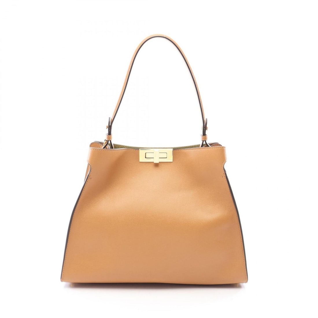 Fendi Way Medium Shoulder Bag/Handbag, Leather, Women's, Brown, 8BN368: --- Catalog ---Category: SizeSize (HxWxD): 26cm x 36cm x 12cm / 10.23'' x 14.17'' x 4.72''Category: DesignType: Handbag, Shoulder bagColor: BrownGender: WomenMaterial: Leather Category: GeneralMPN: 8B