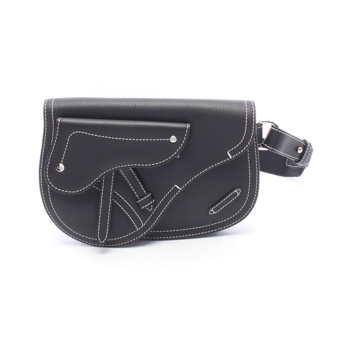 Christian Dior Dior SADDLE Saddle Bag Waist Body Handbag Leather Men's Black 1ADPO095YKK (1 of 16)