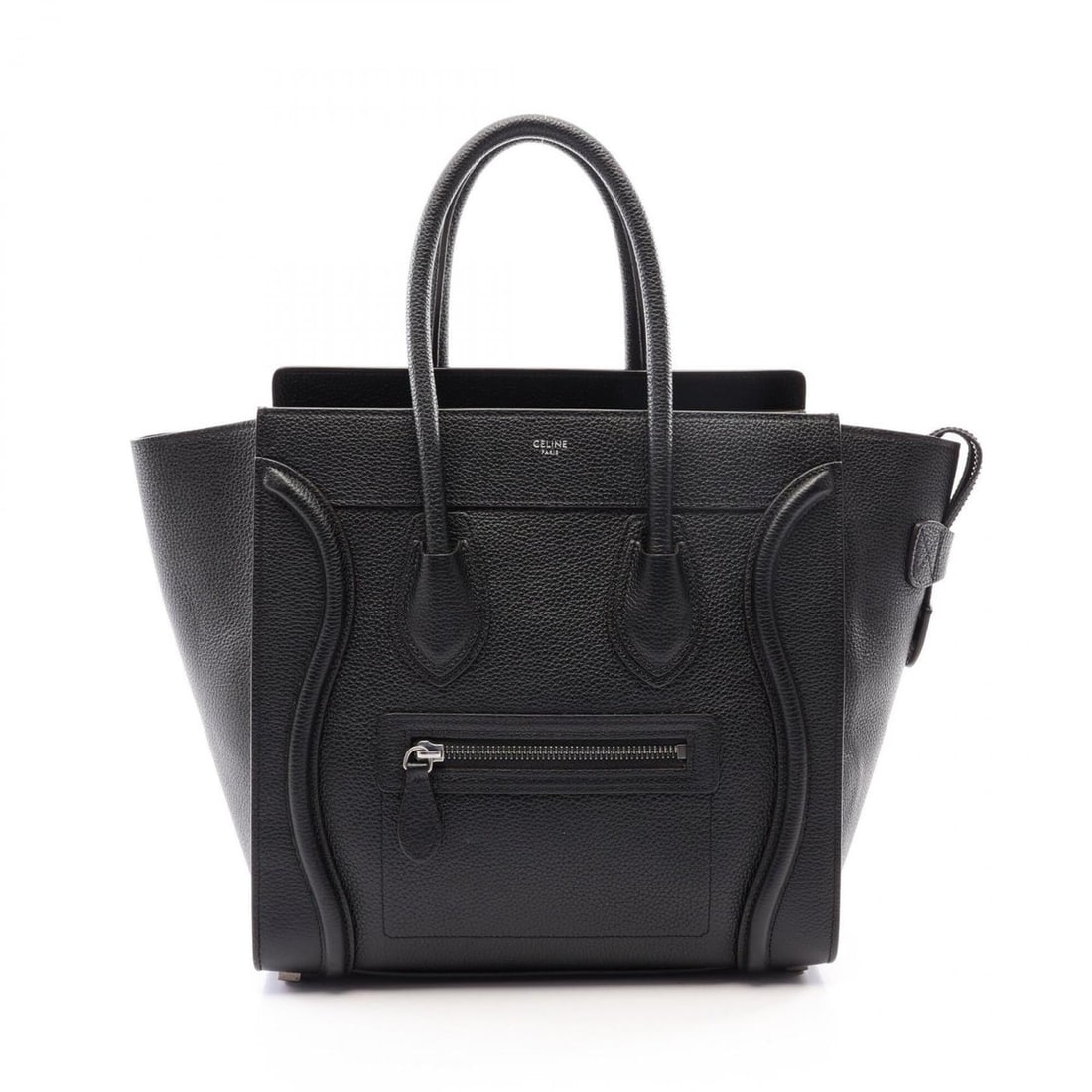 Celine Luggage Micro Shopper Handbag, Leather, Women's, Black: --- Catalog ---Category: SizeSize (HxWxD): 26cm x 26.5cm x 14cm / 10.23'' x 10.43'' x 5.51''Category: DesignType: HandbagColor: BlackGender: WomenMaterial: Leather Category: GeneralBrand: Celine--- It
