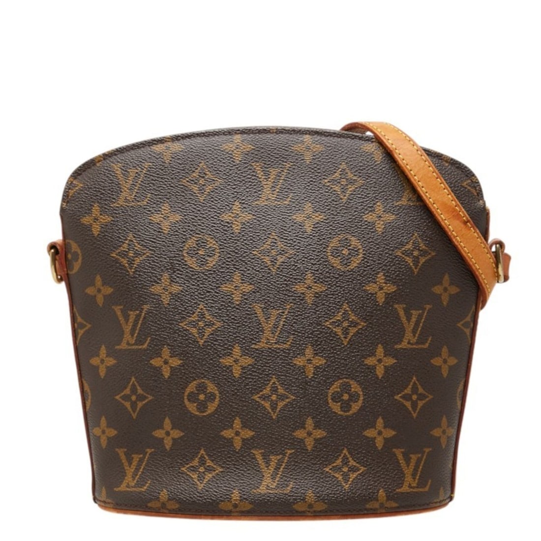Louis Vuitton Monogram Druot Crossbody Shoulder Bag M51290 Brown Leather Women's LOUIS VUITTON: --- Catalog ---Category: SizeSize (HxWxD): 21.5cm x 20cm x 10cm / 8.46'' x 7.87'' x 3.93''Category: DesignType: Shoulder bagColor: BrownGender: WomenMaterial: PVC , Leather Category: GeneralBrand: Lou