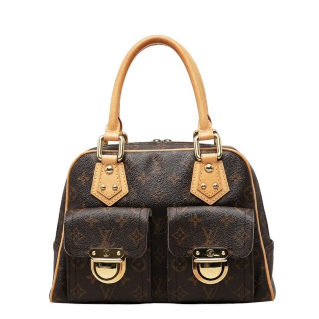 Louis Vuitton Monogram Manhattan PM Handbag M40026 Brown Leather Women's LOUIS VUITTON: --- Catalog ---Category: SizeSize (HxWxD): 20.5cm x 29.5cm x 11cm / 8.07'' x 11.61'' x 4.33''Category: DesignType: HandbagColor: BrownGender: WomenMaterial: PVC , Leather Category: GeneralBrand: Louis