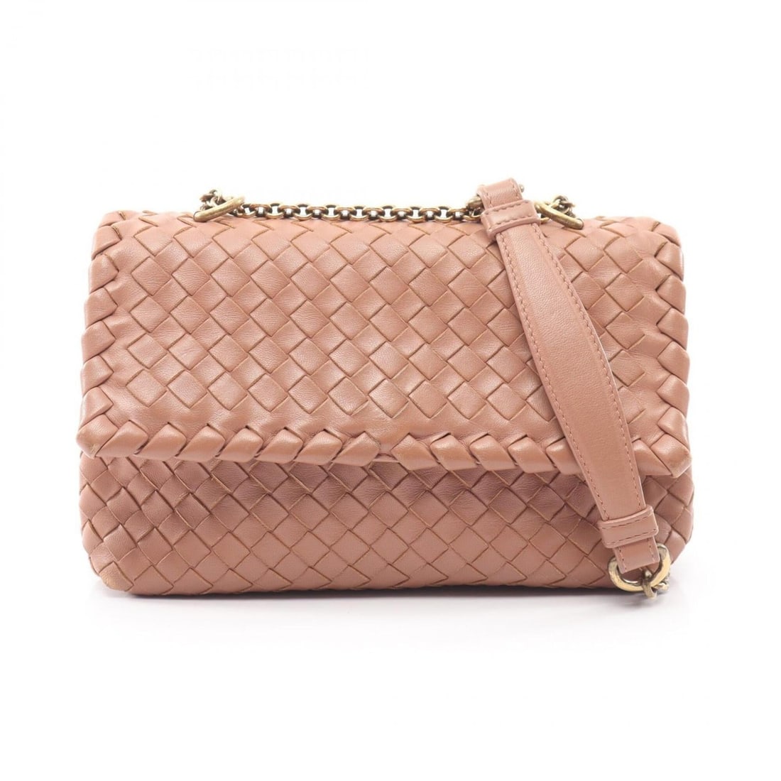 Bottega Veneta Olympia Intrecciato Shoulder Bag/Handbag, Leather, Women's, Pink: --- Catalog ---Category: SizeSize (HxWxD): 14cm x 21cm x 7cm / 5.51'' x 8.26'' x 2.75''Category: DesignType: Handbag, Shoulder bagColor: PinkGender: WomenMaterial: Leather Category: GeneralBrand: Bott