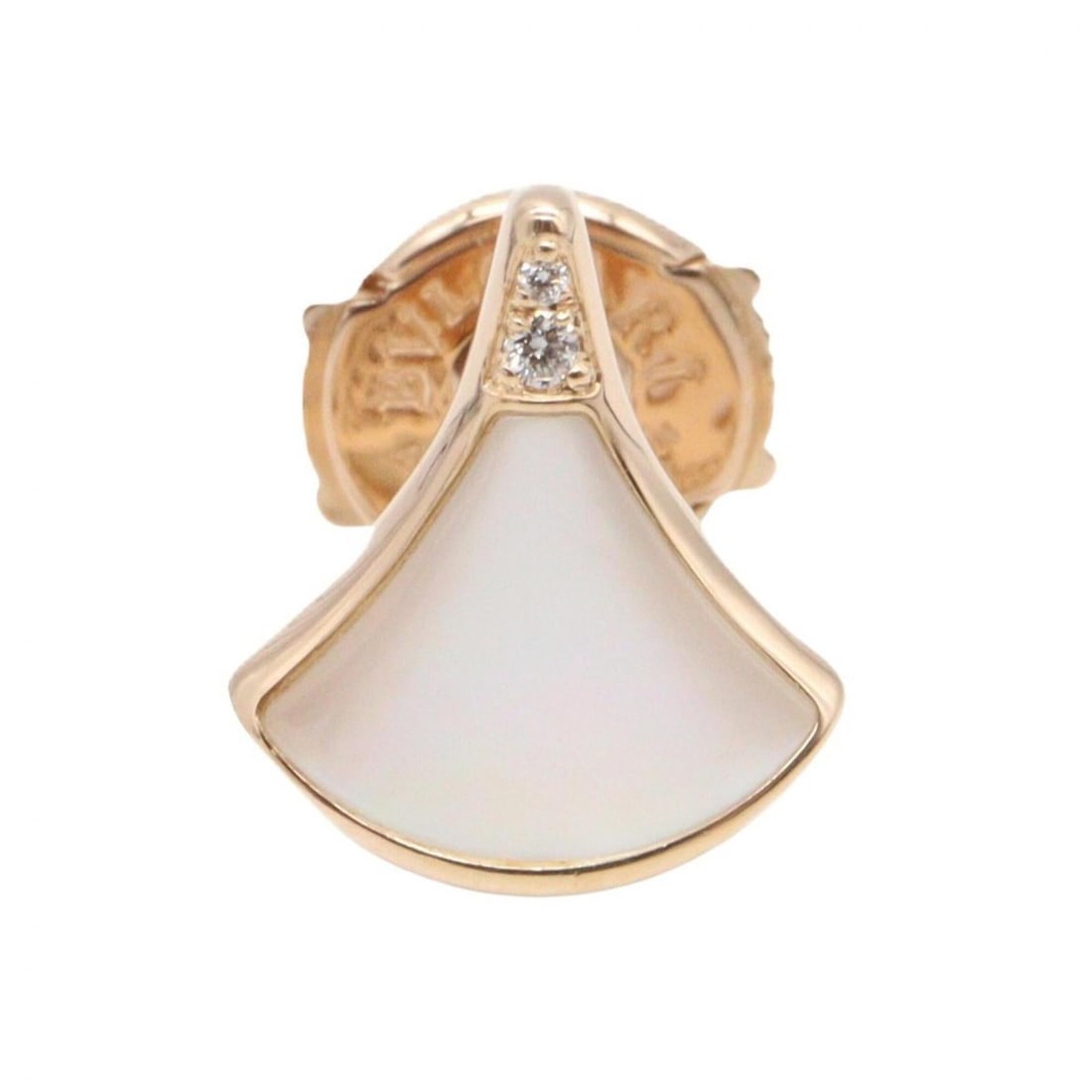 BVLGARI Diva's Dream Single Earring, Mother-of-Pearl 18KPG (Pink Gold), Mother-of-Pearl, Women's,: --- Catalog ---Category: SizeSize (HxWxD): 11.00mm x 9.00mm / 0.43'' x 0.35''Category: DesignType: Stud earringsColor: Gold, WhiteGender: WomenMaterial: Pink gold (18K)Single earring: YesCategory: Gen