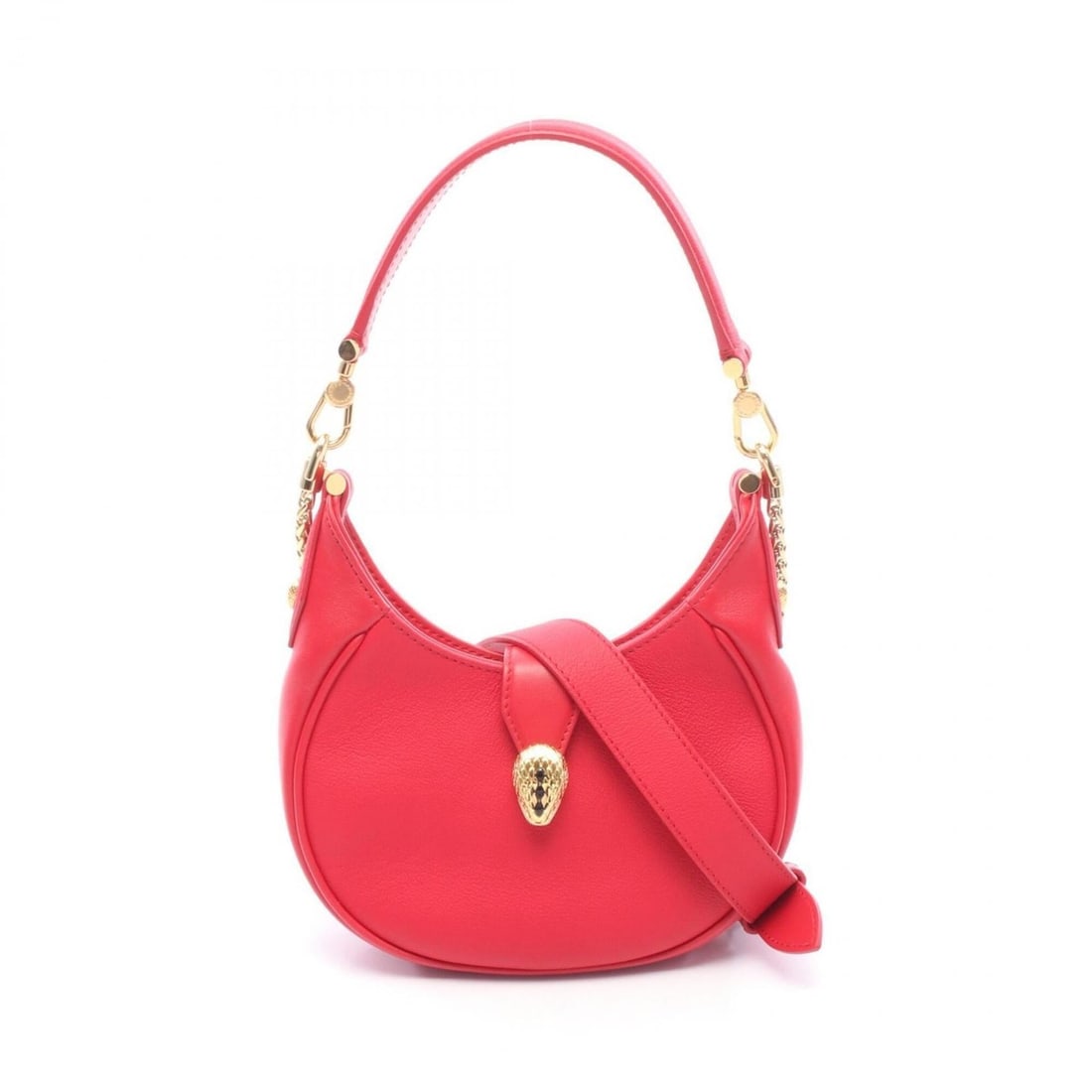Bulgari BVLGARI Serpenti Ellipse Small 2-Way Shoulder Bag/Handbag Leather Women's Red: --- Catalog ---Category: SizeSize (HxWxD): 12cm x 19cm x 3.5cm / 4.72'' x 7.48'' x 1.37''Category: DesignType: Handbag, Shoulder bagColor: Red colorGender: WomenMaterial: Leather Category: GeneralBran