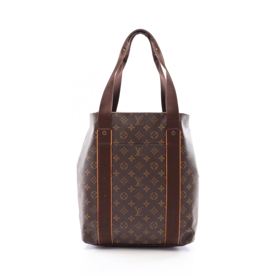 Louis Vuitton Cabas Bobour Tote Bag Handbag, Coated Canvas Leather, Monogram, Men's/Women's, Brown,: --- Catalog ---Category: SizeSize (HxWxD): 37cm x 32cm x 10cm / 14.56'' x 12.59'' x 3.93''Strap Length: 56cm / 22.04''Category: DesignType: Handbag, Tote bagColor: BrownGender: Men,WomenMaterial: Coat